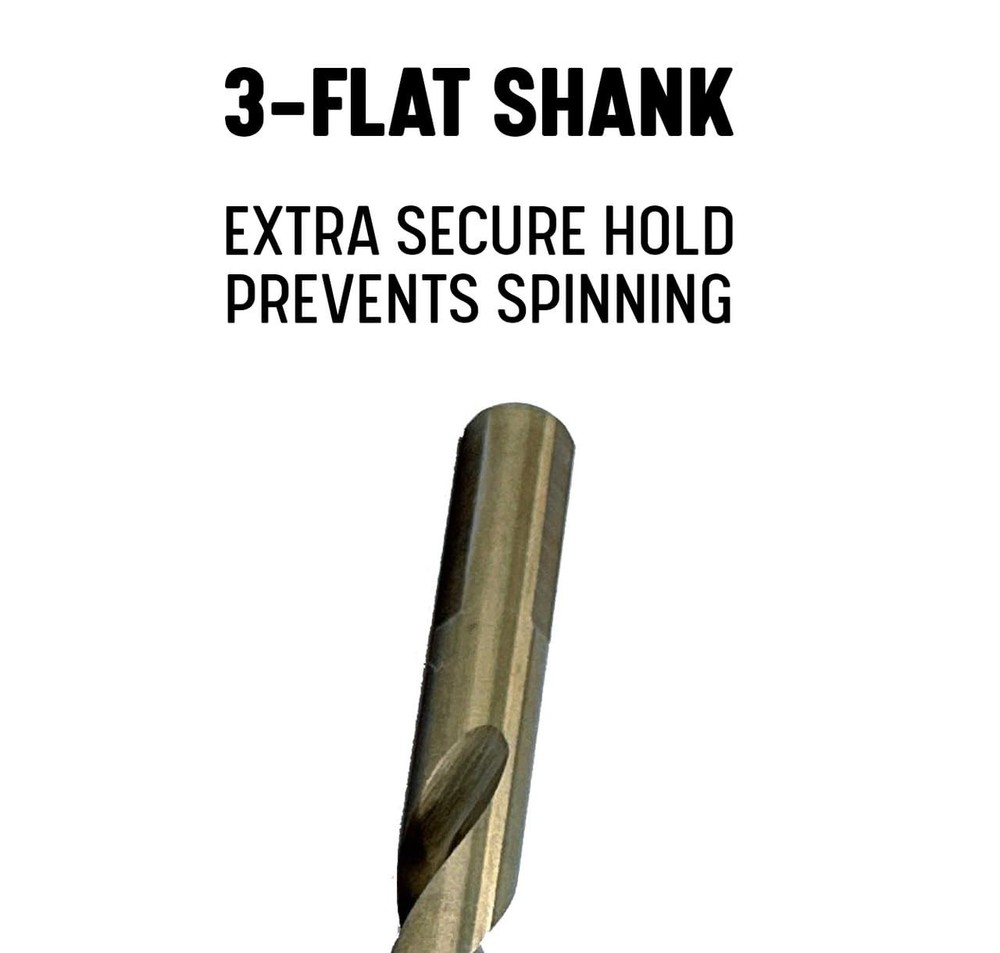 Versatile 5.00mm Cobalt Drill Bit for Fast, Smooth Drilling in Hard Metals