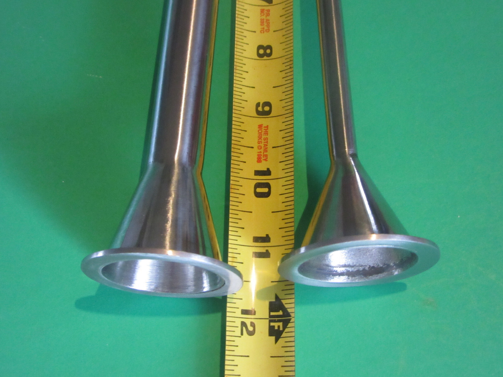 12" LONG 2-Pc Set Sausage stuffing tubes 2" base 3/8" & 3/4" dia for VEVOR LEM