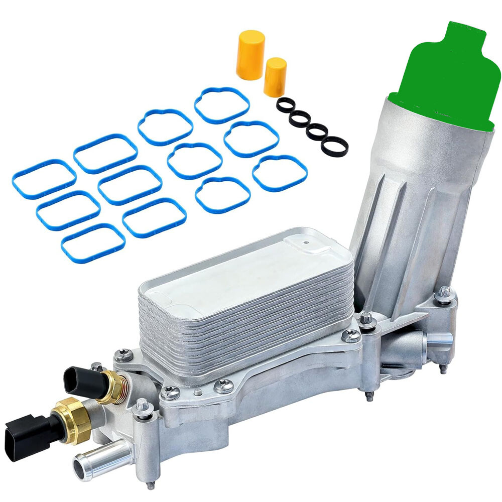 Aluminum Engine Oil Cooler Filter Housing For 2011-2016 Dodge Chrysler Jeep 3.6L