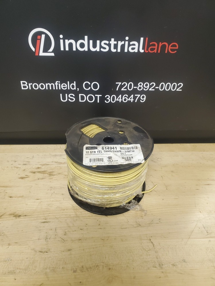 Nexans 12 STR Yellow 500 FT Copper Wire 614941