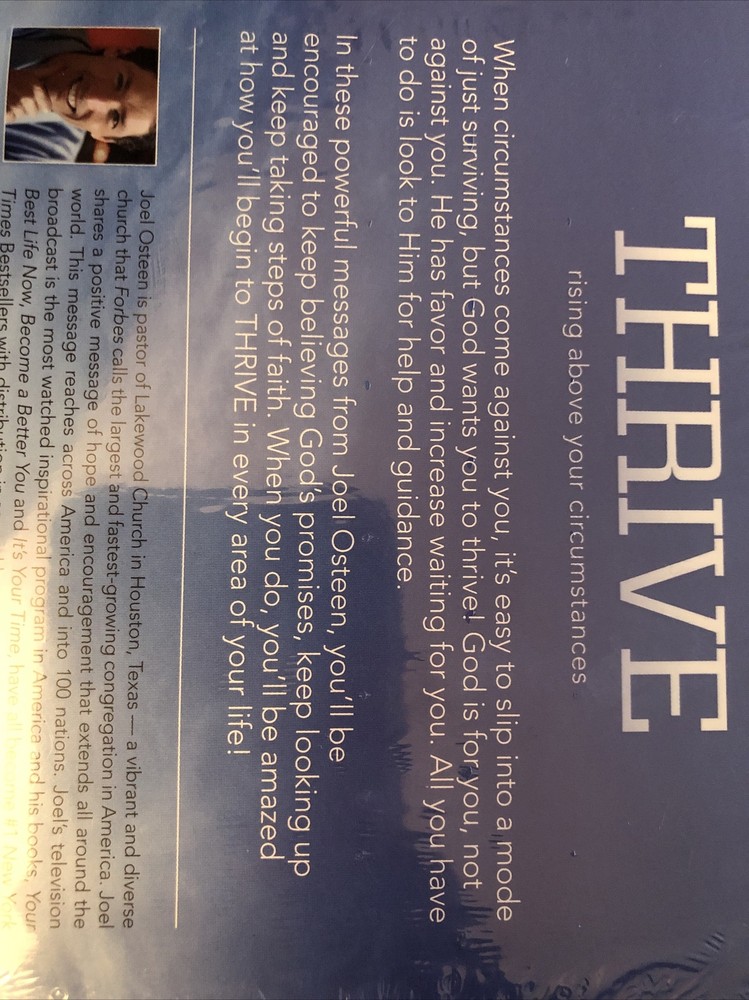 Thrive By Joel Osteen CD
