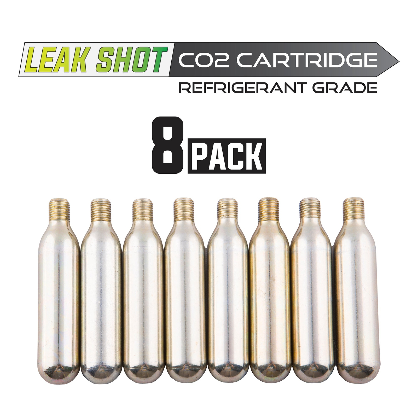 Leak Shot HVAC Refill Cartridges - Refrigerant Grade CO2