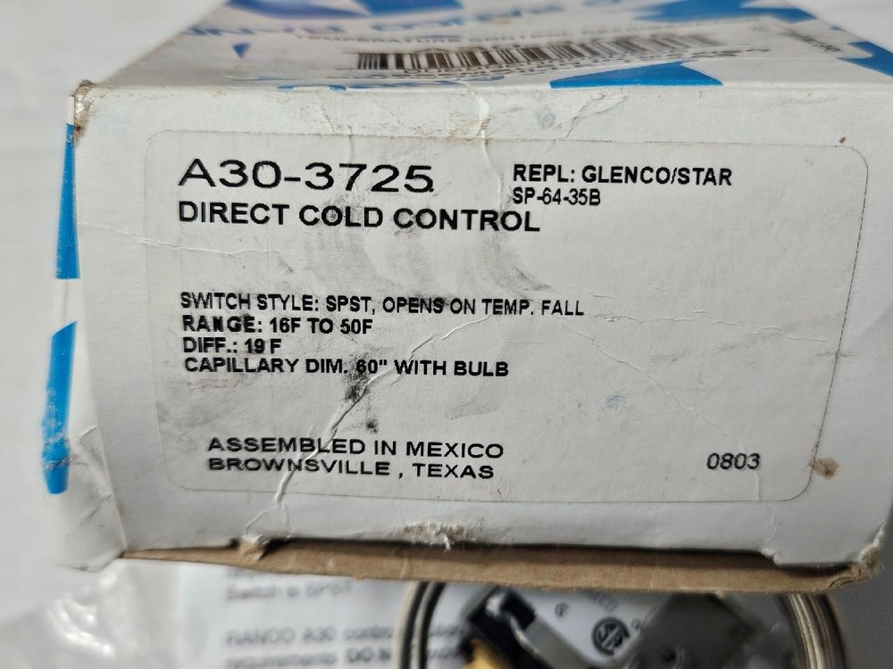 Ranco Cold Control A30-3725, SP-64-35B Range 16F - 50F