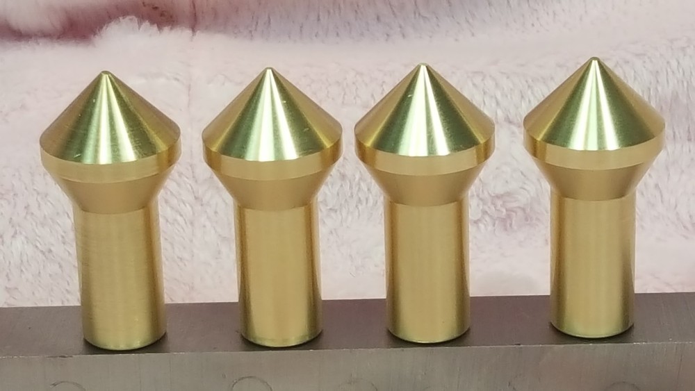 Gunsmith Tools - 4 Brass Muzzle Laps - Rifle Or Pistol Crowning+Lapping Compound