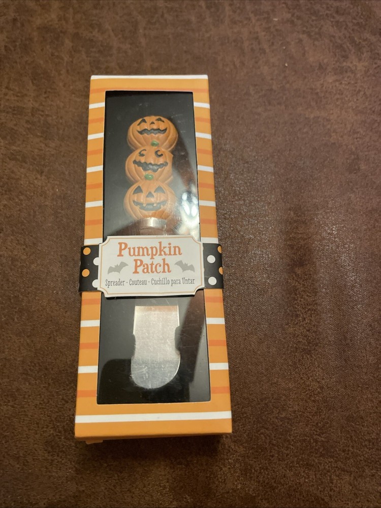 Pumpkin spreader by Kate Aspen triple pumpkin handle New Patch