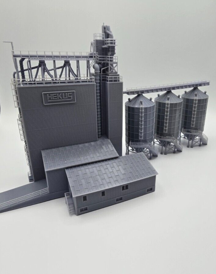 N Scale Grain Elevator 1:160