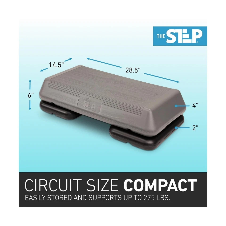 Freestyle STEP Exercise Step Platform, Circuit Size Stepper for Exercise at Home