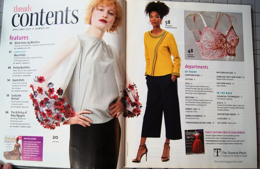 Threads Sewing Magazine April/ May 2019