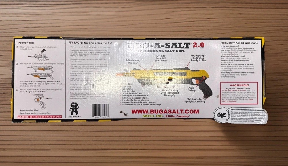 BUG-A-SALT 3.0 YELLOW. SKELL INC. NEW!
