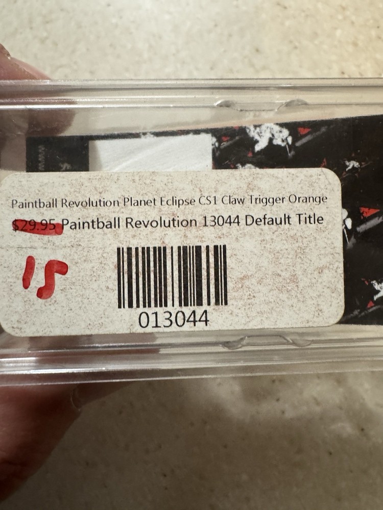 paintball revolution Cs1 Claw Trigger Orange