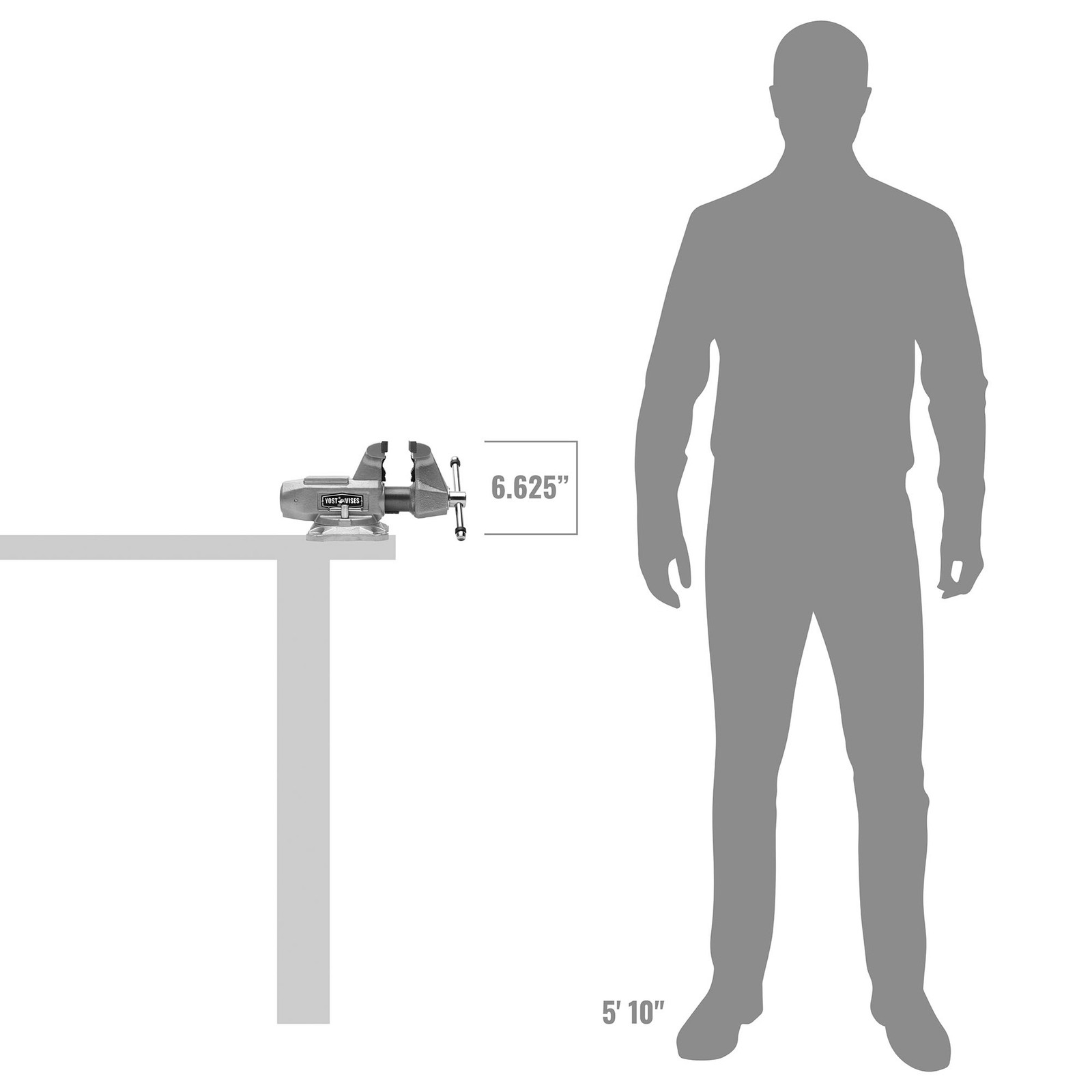 Yost Tools SD-400C 4 Inch Wide Jaw Mechanics Bench Vise