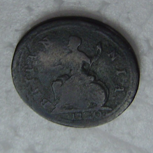 GB George I copper Farthing dated 1720.