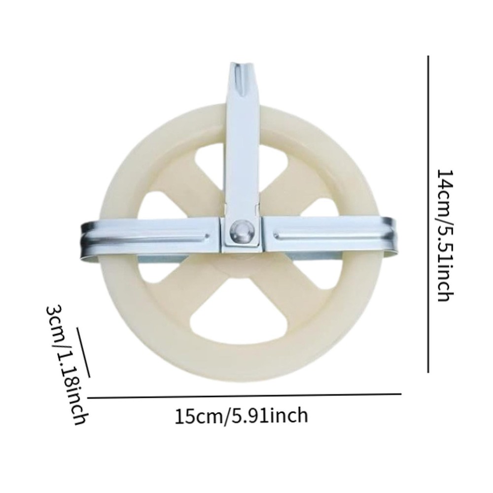 Clothesline Pulley Kit Clothes Drying Pulley Easy Installation Multipurpose