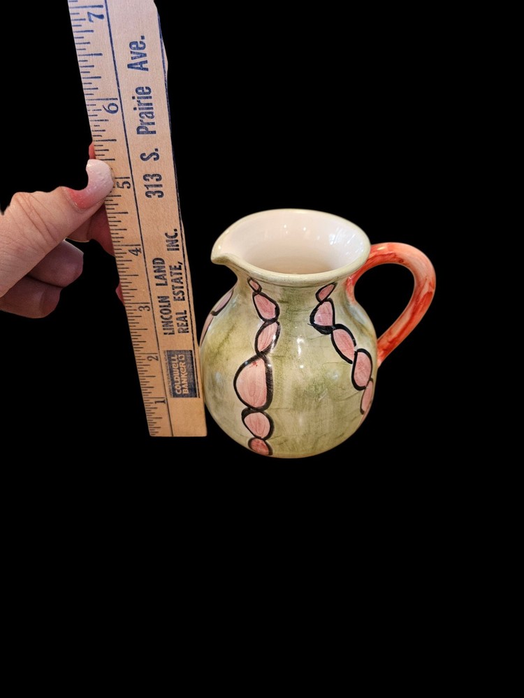 Vallarius Pottery Tray And Pitcher - Whimsical Pattern