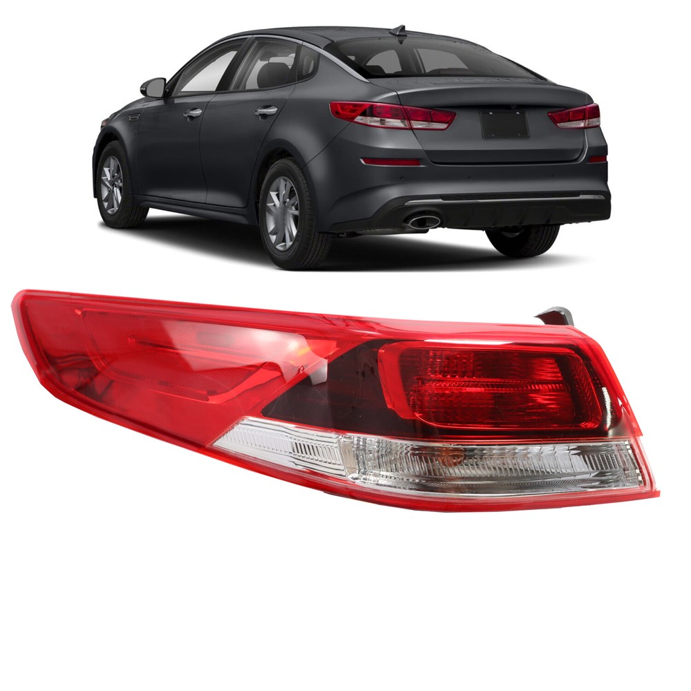 Halogen Driver Side Red Len Outer Tail Light Lamp Left For 2016-2020 Kia Optima