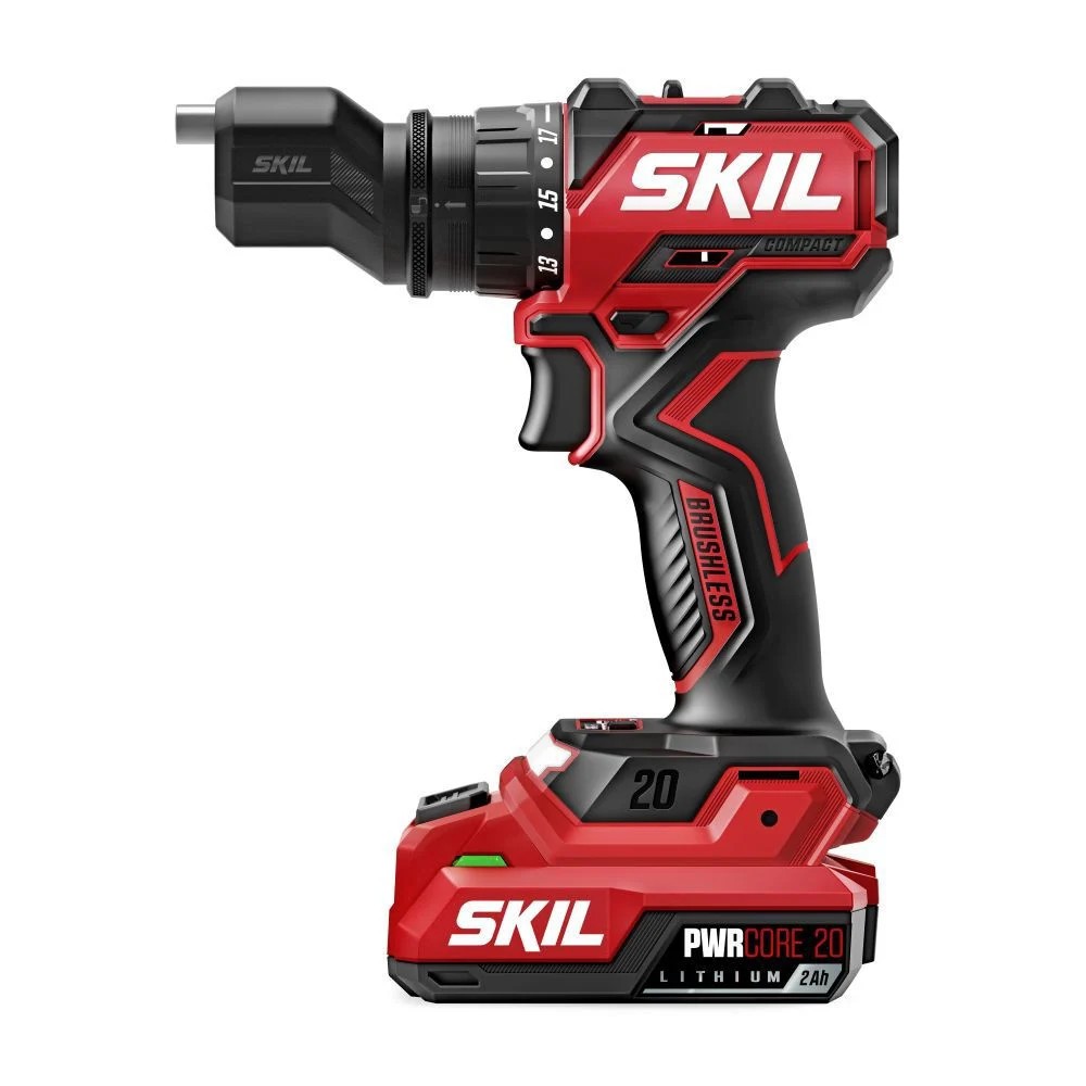 Skil 20V Brushless Compact Multi-Head Drill Driver Kit