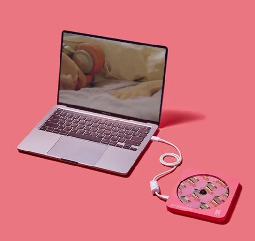 BTS Dynamite Multi OS CD Dvd PLAYER Writer Hitachi LG Pink / Tracking
