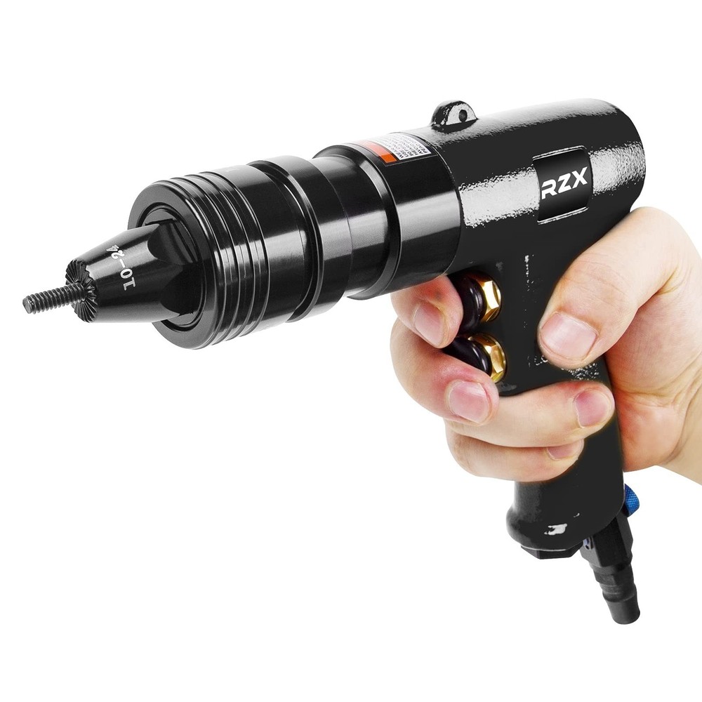 Pneumatic Rivet Tool Pneumatic Rivet Nut Setting Tool with Quick-Change M3 M4...