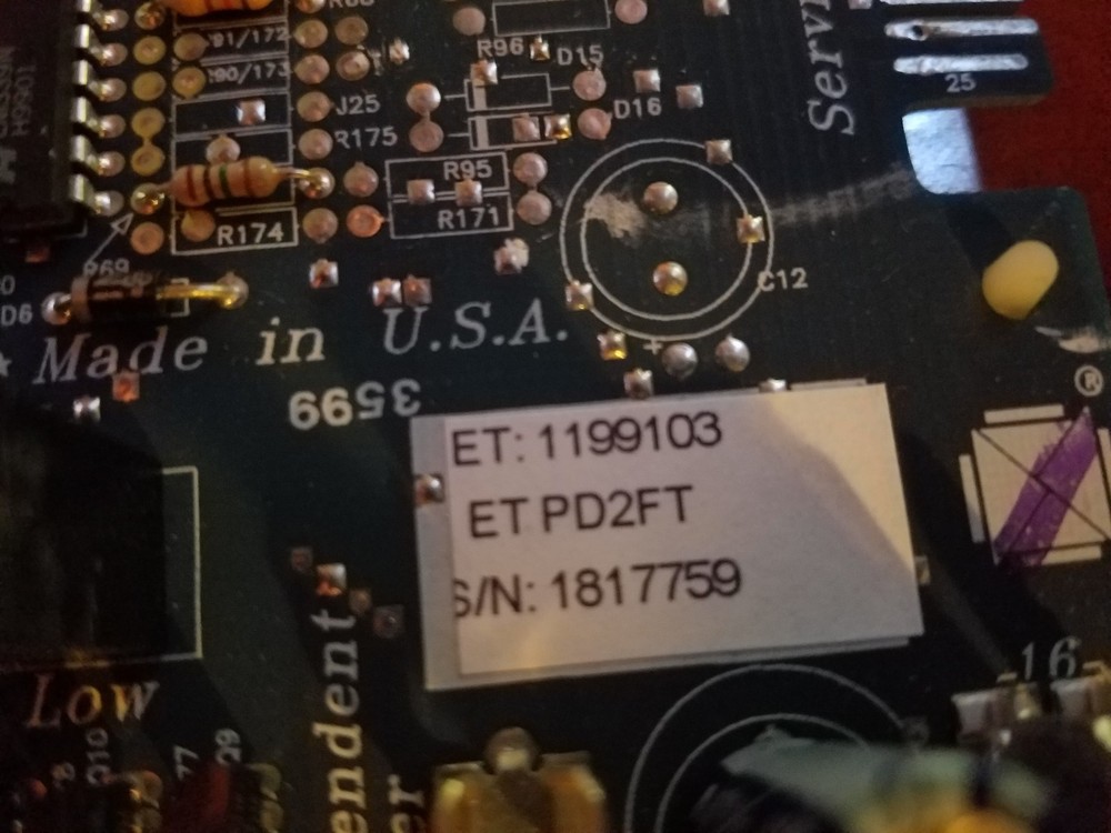 Environmental technologies PRESSURE CONTROLLER CIRCUIT BOARD s n 1817759