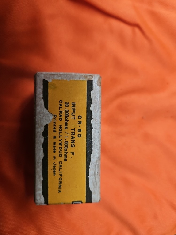 CR-60 CALRAD TRANSISTOR TRANSFORMERS CR-60 INPUT NIB NOS