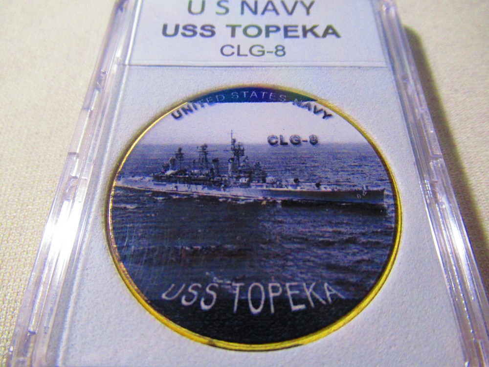 US NAVY - USS TOPEKA CLG-8 Challenge Coin