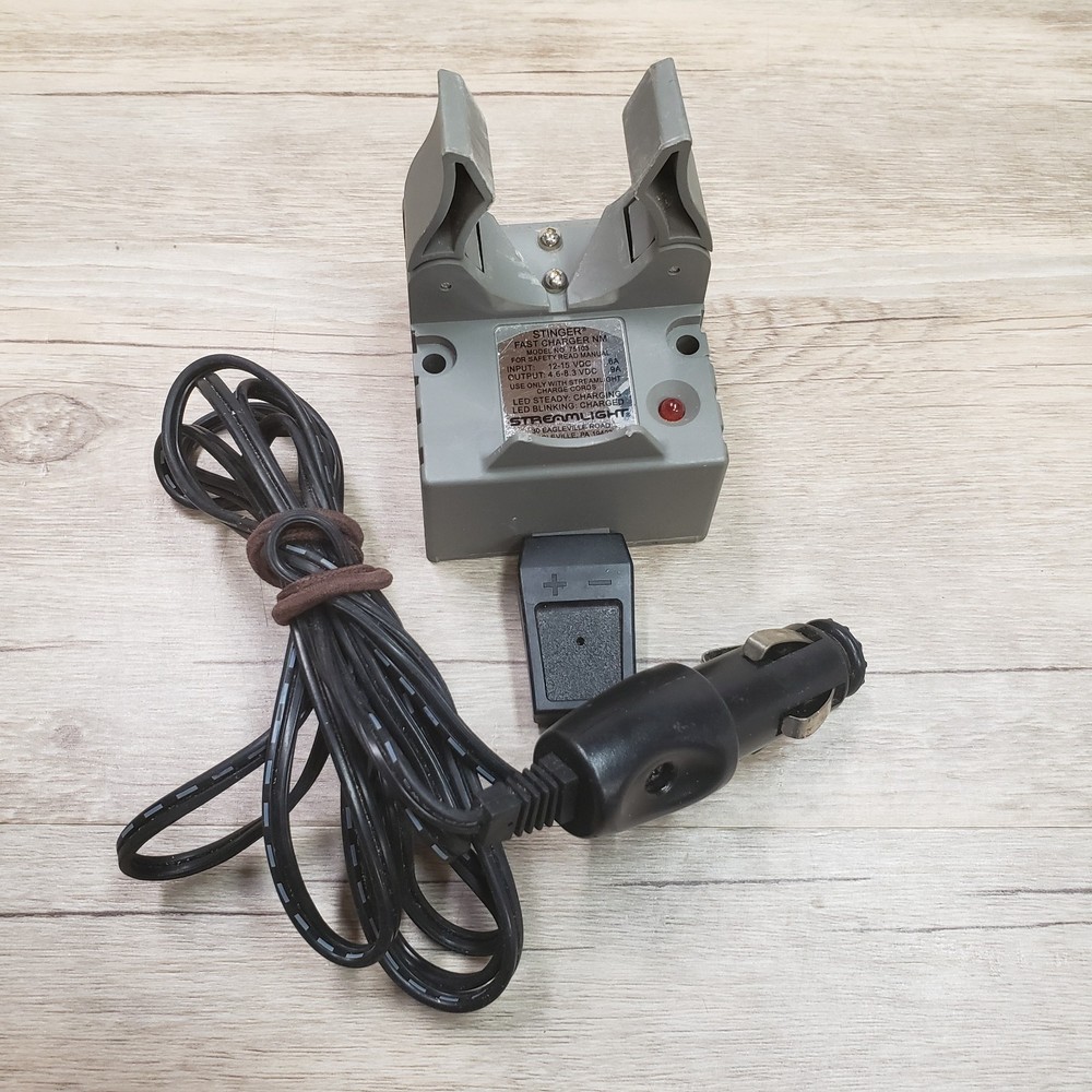 Streamlight Stinger Fast Charger 12V Car Socket Adapter Model: 75103-Tested