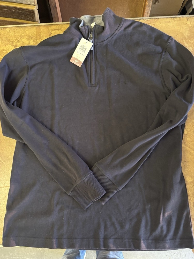 Dockers Sweater Mens 1/4 Zip Long Sleeve Pullover New