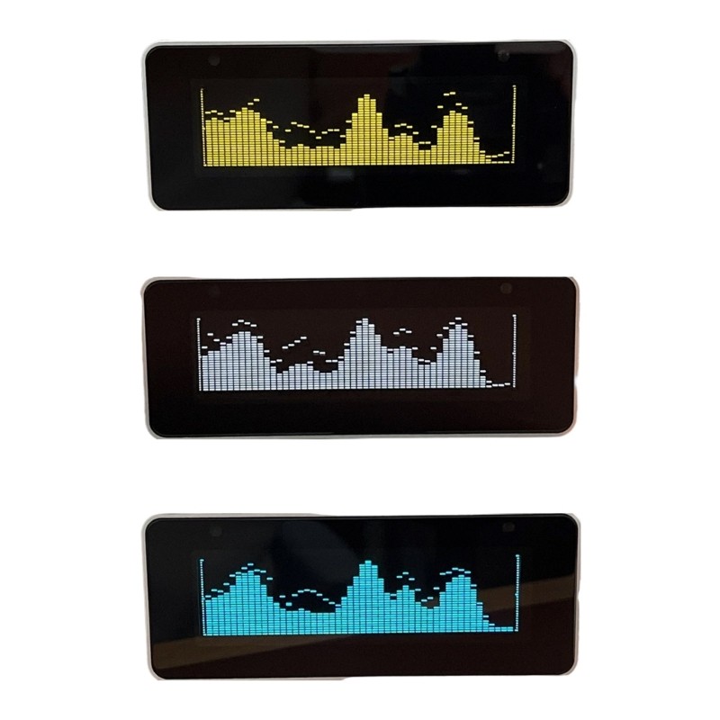 AK25664 Auditory Visualizer Aluminum Clock Type C Charging Remote Support