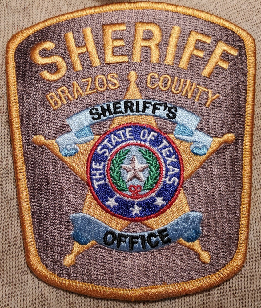 TX Brazos County Texas Sheriff Shoulder Patch