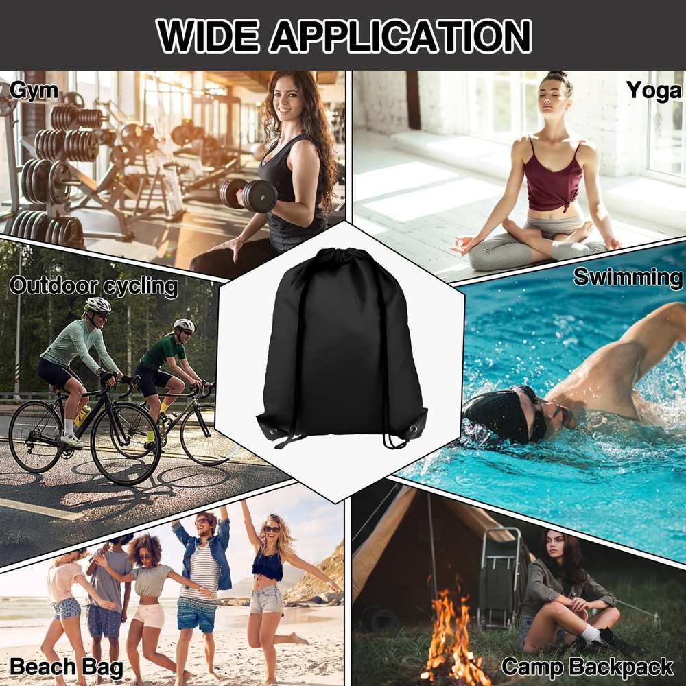Drawstring Backpack 10 Colors Bags, Draw Medium, Multicolor