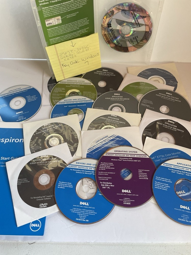 DELL OPERATING SYSTEM APPLICATION DRIVERS & UTILITIES DISCS Big Lot