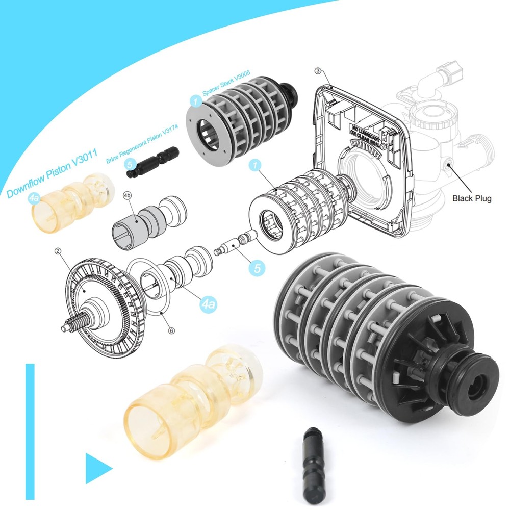 Upgraded WS1 Spacer Stack Assembly WS1 Interior Kit Bundle compatible with Cl...