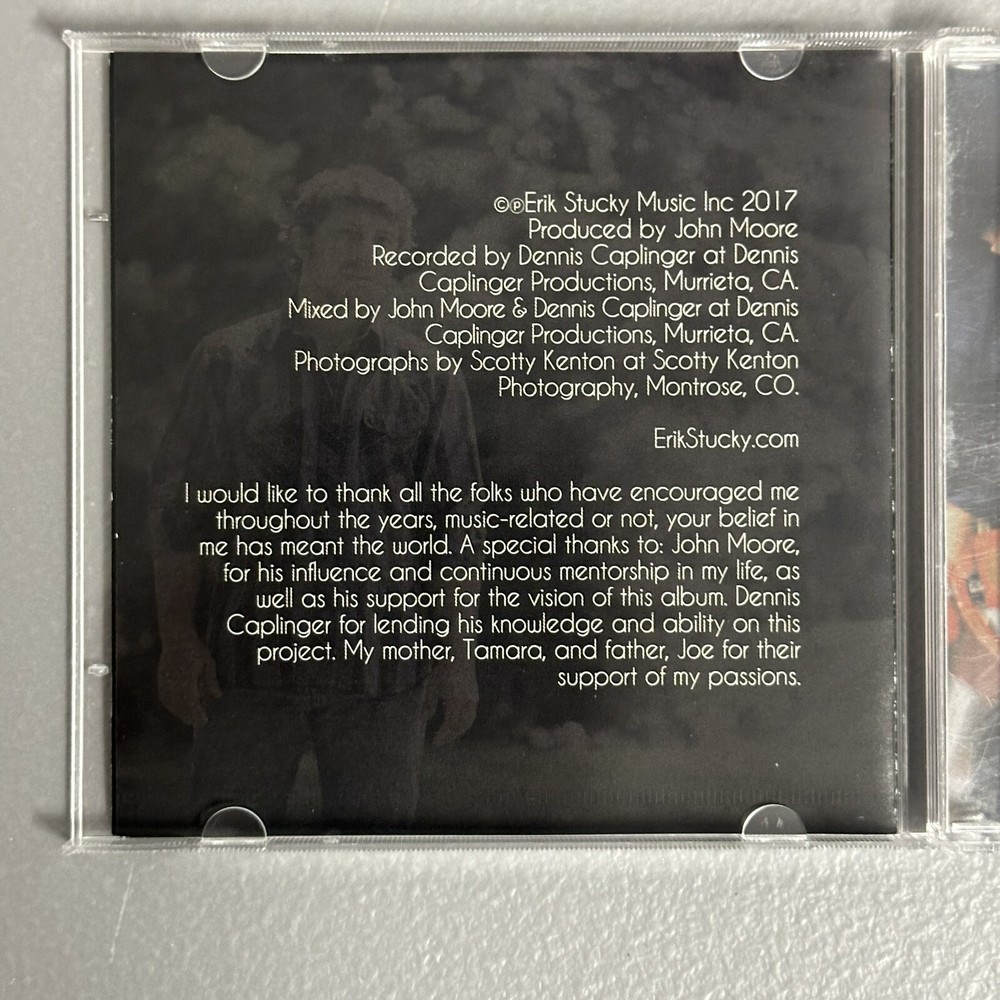 Erik Stucky Stray Clouds Cd Autographed Signed 2017