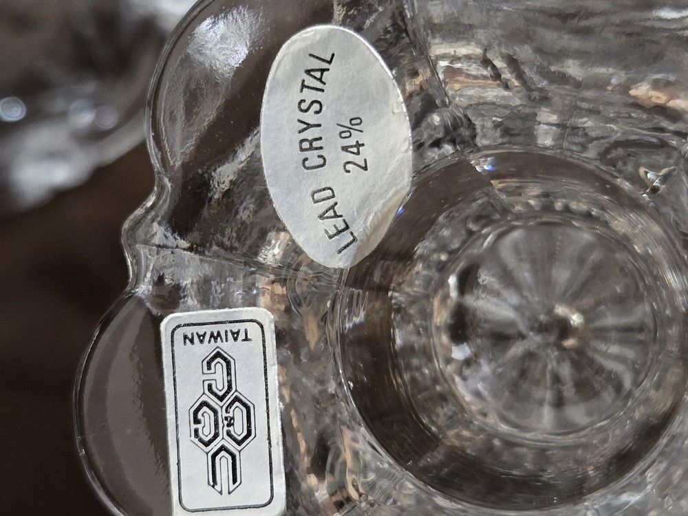 Crystal Candle Holder Candy Dish Parfait Dish Vintage