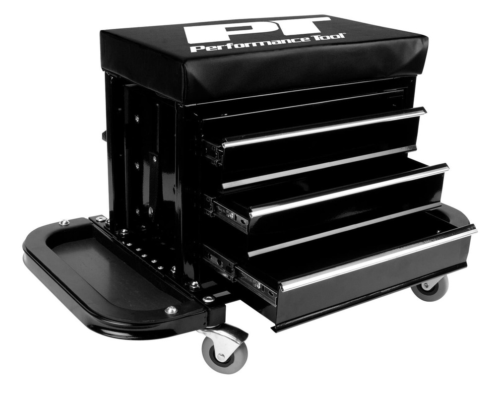 Performance Tool Creeper Seat Tool Box W85025