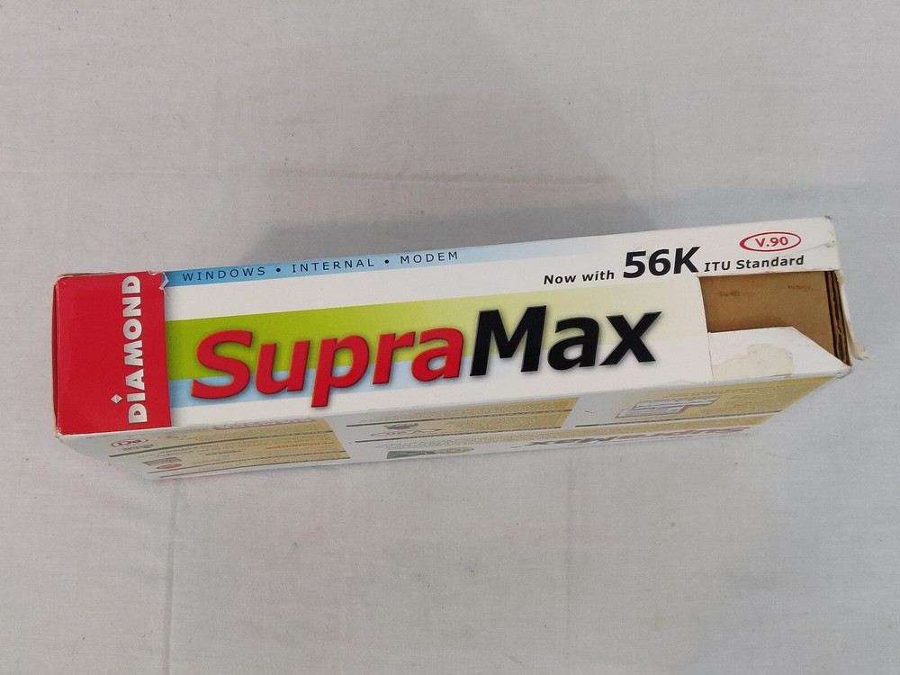 Diamond SupraMax Windows Internal Modem w/ Box & Manual
