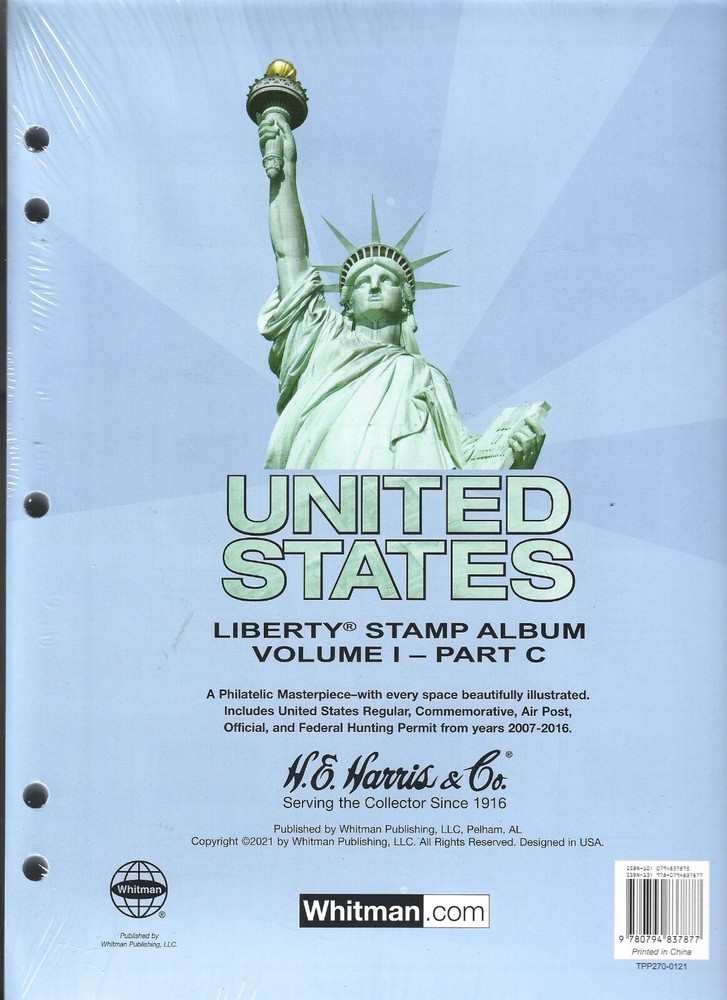 H.E.Harris US Liberty I Part C Includes Years 2007-2016 Pages Only