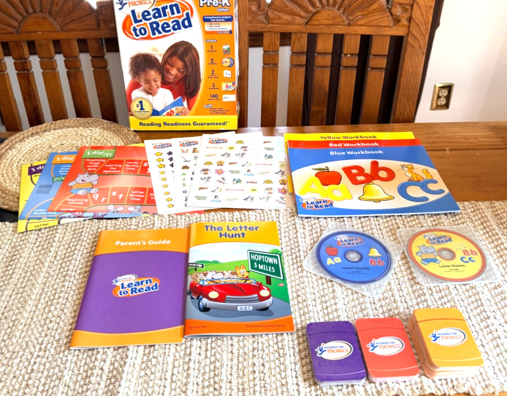 Hooked On Phonics Pre-K Edition Learn to Read Program 3-4 Years