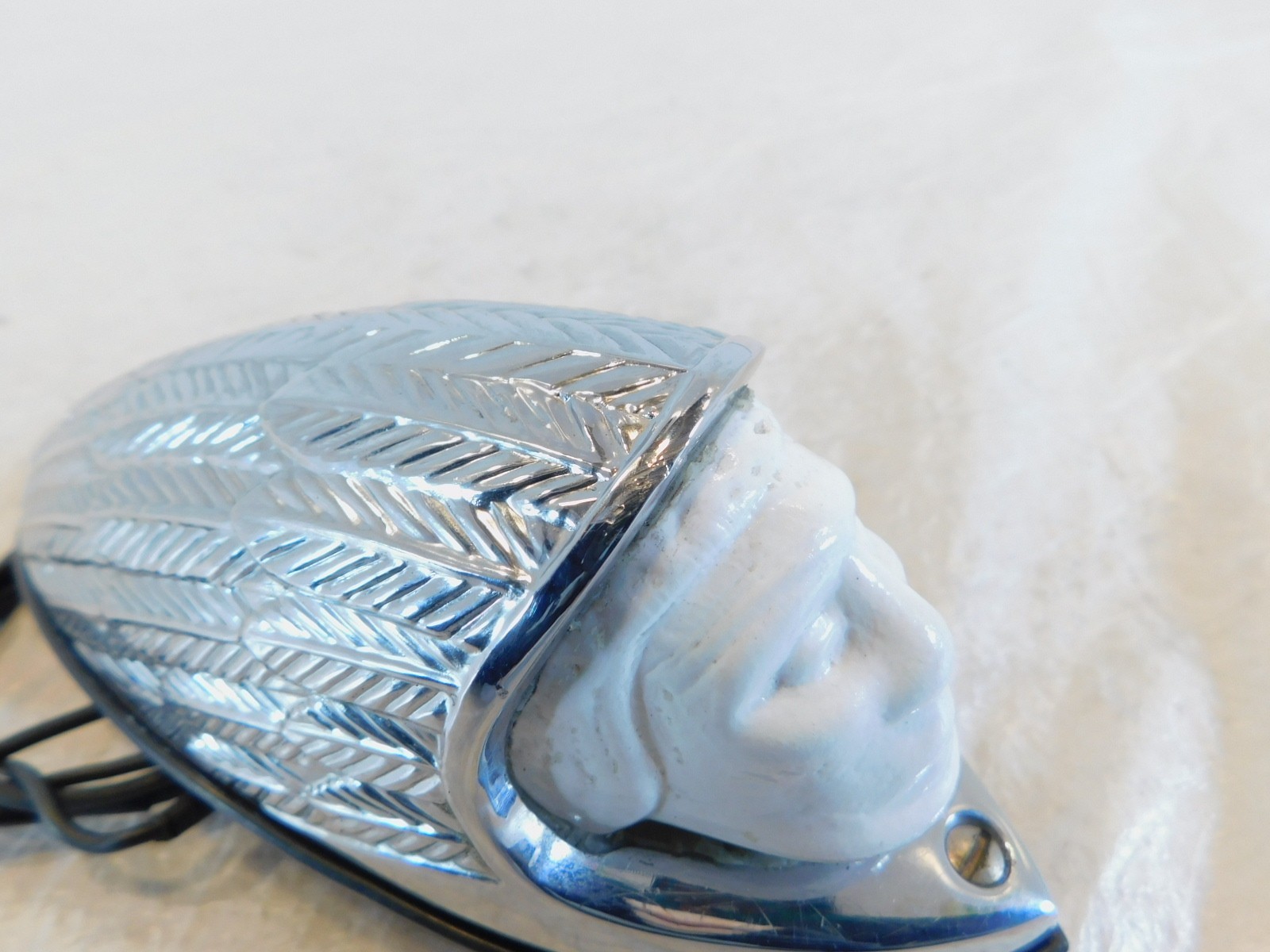 1999-2003 Indian Gilroy Scout Chief & Spirit Front Fender Logo Mascot Emblem