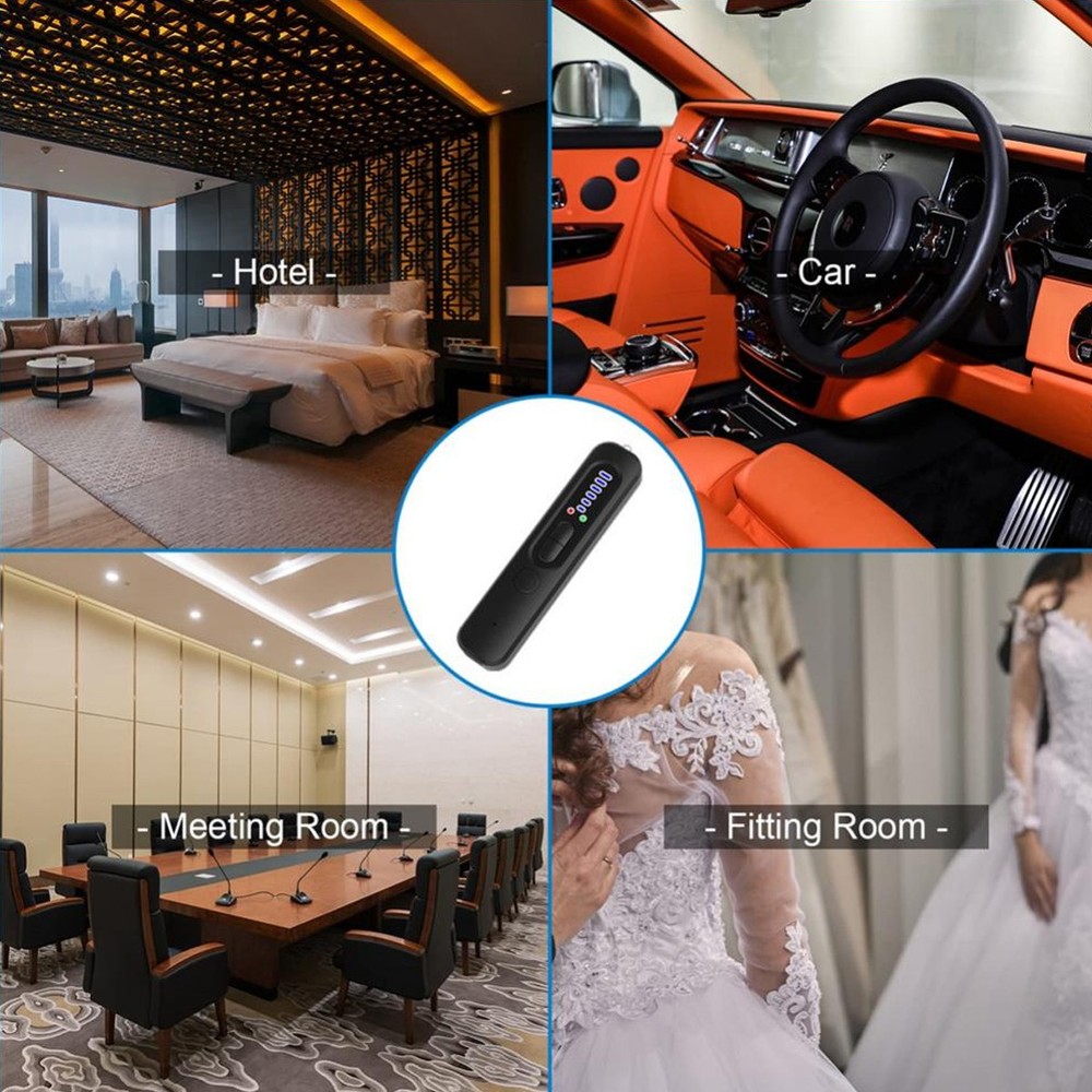 Anti-Spy Camera Wireless RF Detector GSM Bug GPS Tracker Finder Scanner Device @