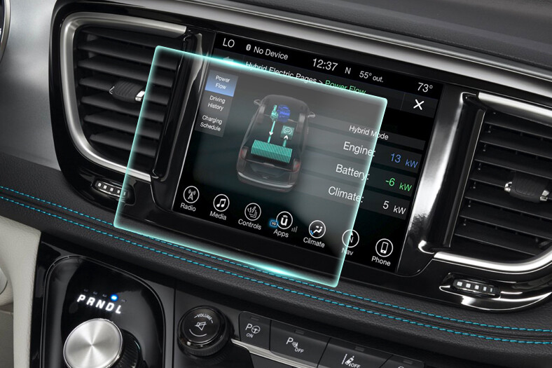 Crystal Clear Screen Protector for 2020 Chrysler Pacifica Vehicle Navigation