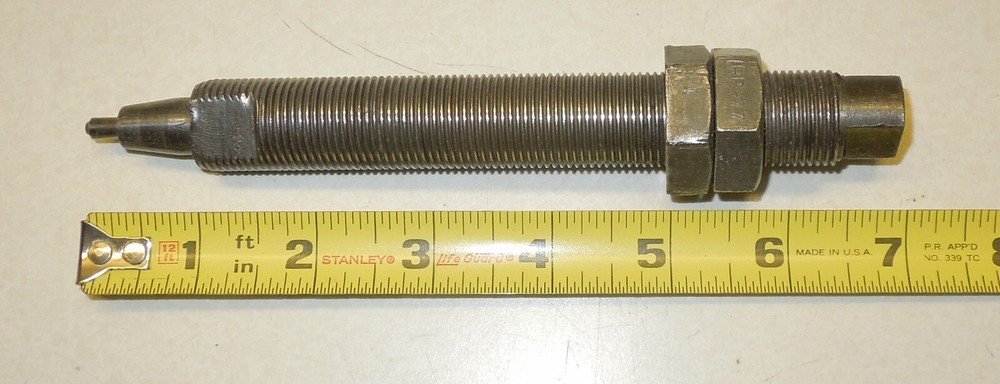 CHICAGO RIVET PRESS LOWER ANVI....USED...(.800 O.D. THREAD)...3/16" POST
