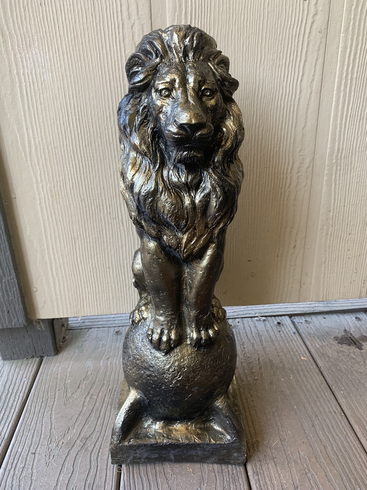 LATEX RUBBER MOLD Lion Sitting On A Ball YKM-L5055 H. 18”