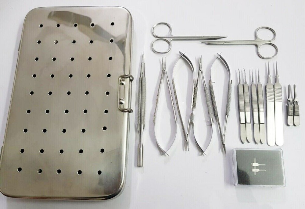 Micro Hand Surgery Instruments Microvascular Clamp Forceps Surgical Set