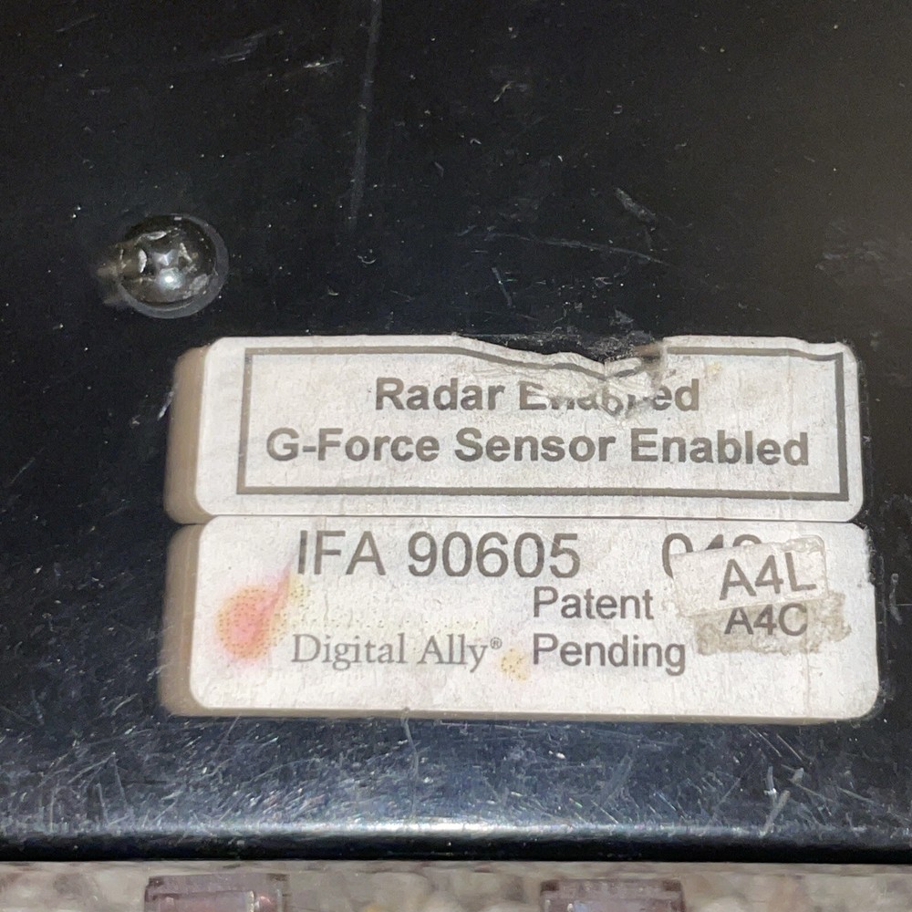 1 Digital Ally Dvm-500 Cruiser Camera System G-force Sensor Radar Enabled