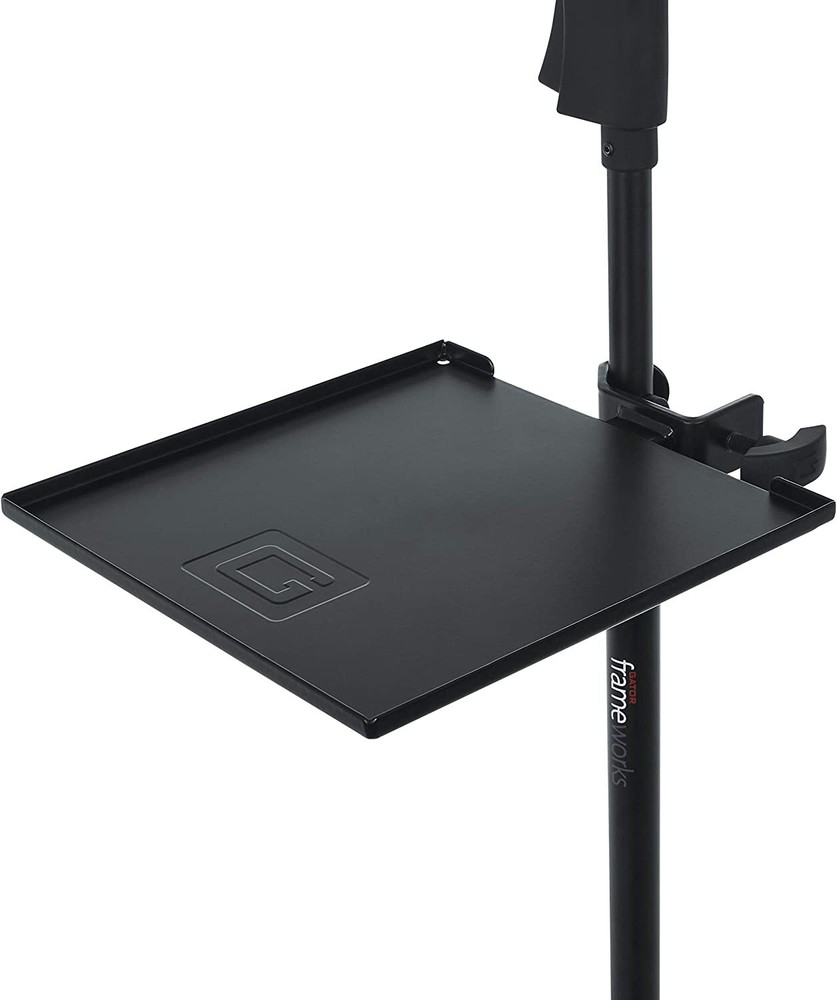 Gator FrameworksCases Microphone Stand Clamp-On Utility Shelf 9" x 9"