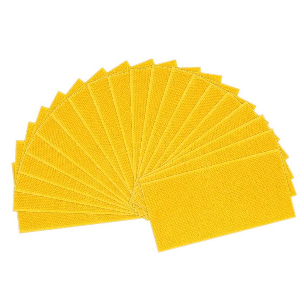 20Pcs Beeswax Coated Foundation Sheets for Deep Beehive Frames - Yellow