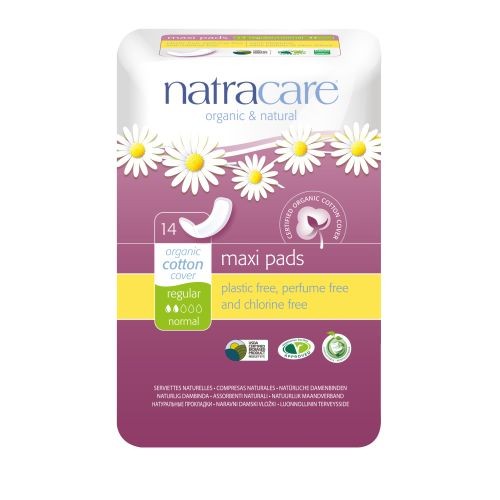 Maxi Regular Pads 14 Count  by Natracare