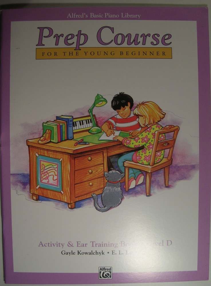 New Alfred's Basic Prep Course Young Beginner Piano Music Activity Book Level D