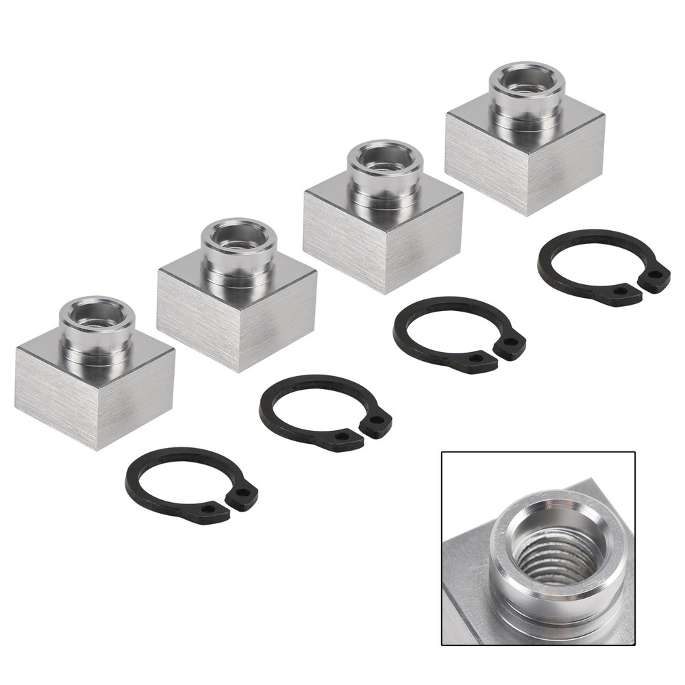 4X Set Snowmobile Trailer Insert Nut & Snap Ring 04414 03400 For Triton Xt & Lt